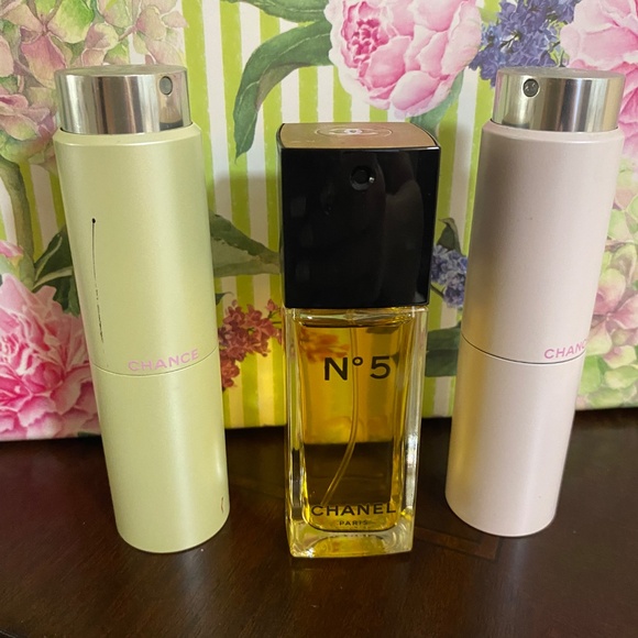 Lot of 3: Chanel No 5 EDT, Chanel Chance Eau Tendré & Chanel Chance Eau Fraiche - Picture 12 of 12